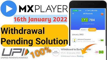 MX Player Withdrawal  Pending  Solution| UPI Withdrawal 💵| Bank Transfer 🤑| money earning games 💸