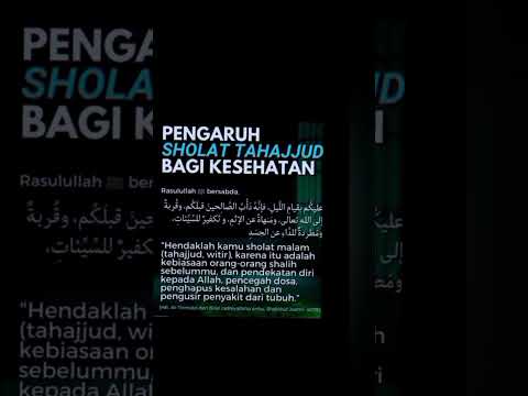 Sholat Tahajjud, Witir Bikin Sehat #shortvideo