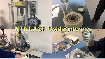 LAGP Cold Sintering Process: Paste to Pellet
