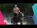 بوتين يمتطي دبا ويوجه رسالة إلى العالم .. ما حقيقة هذه الصورة؟│بوليغراف