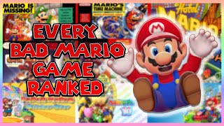The WORST Mario Games RANKED- Hotel Mario, Mario Tennis Ultra Smash, & More!