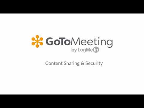 GoToMeeting - Content Sharing and Security