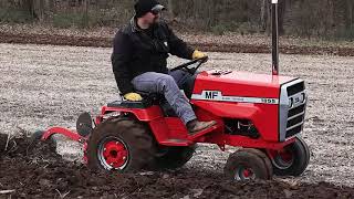Garden Tractors Plowing