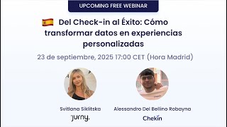 Webinar: Smart Check-In with Jurny + Chekin / Webinar: Check-in inteligente con Jurny + Chekin
