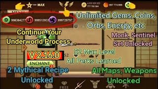 Shadow Fight 2 MOD APK 2.26.2 Unlimited Gems,Coins,Orbs | 52 Max Level | Monk,Sentinel set Unlocked