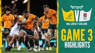 HIGHLIGHTS | Wallabies v England | 2022 | Game Three