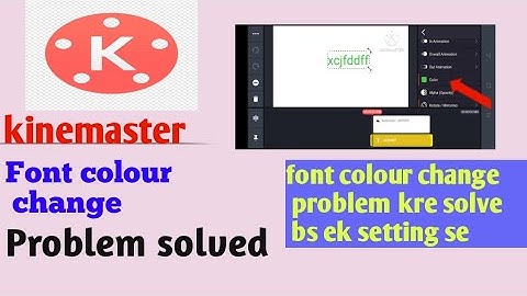 text color not changing problem solve  in Kinemaster, kinemaster and pixellab text  color problem