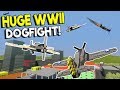 LEGO WWII PLANE CITY BATTLE - Brick Rigs Multiplayer Gameplay - Lego Plane Destruction