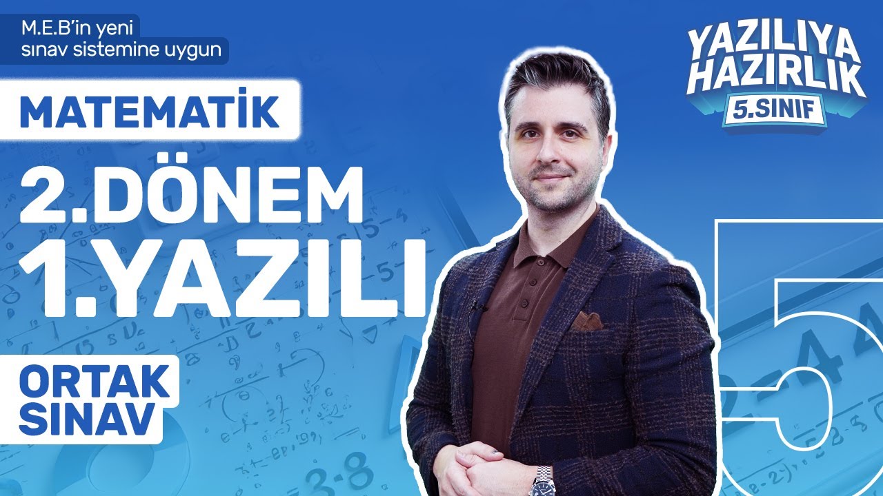 KİM 100 İSTER? 5. Sınıf Matematik 2. Dönem 1. Yazılıya Hazırlık 2024-2025 Taktikler, Full Tekrar