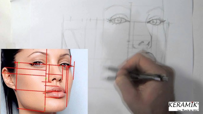 Como desenhar um retrato a mão livre - Parte 01 / How to draw a