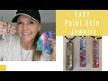 Easy DIY Paint Skin Jewelry Made From Left Over Paint Pour