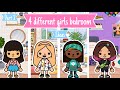 4 different girls bedroom ideas  part 2  toca life world