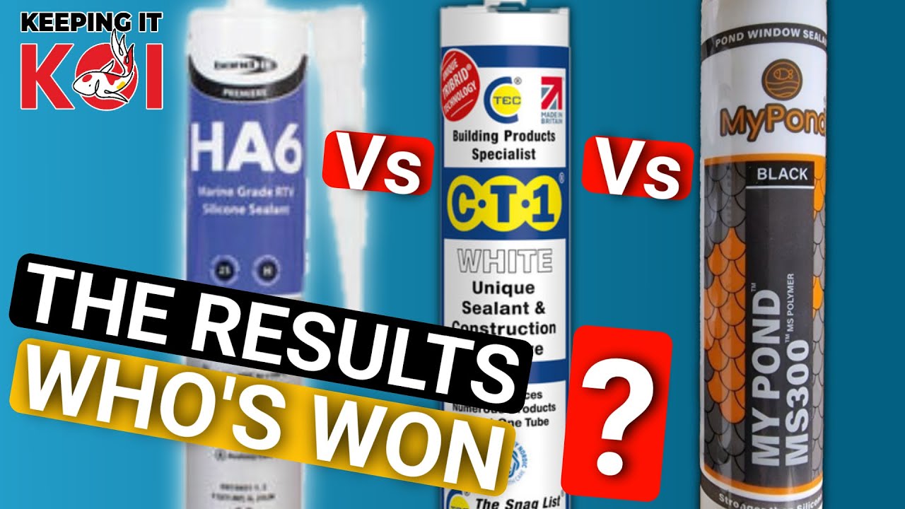 Testing Pond Sealants / Silicones The Results Shocked Me MS300 CT1 HA6 ...
