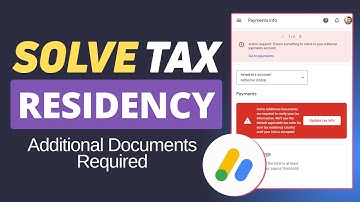 Solve Tax Residency issue in Adsense | Submit missing documents (Hindi)
