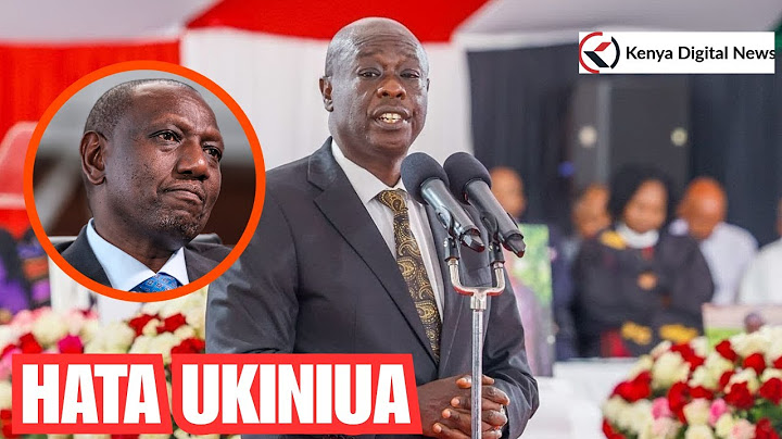 'RUTO HATA UKINIUA, you must be one term President!' Former DP Gachagua drops another bombshell!!