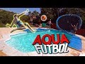 RETOS de FÚTBOL en PISCINA con PADRES ft. FootballTricksOnline