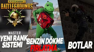 DEV PUBG GÜNCELLEMESİ GELDİ- YENİ RANK SİSTEMİ- BENZİN DÖKME, FIRLATMA,BOTLAR ... DETAYLI İNCELEME screenshot 2