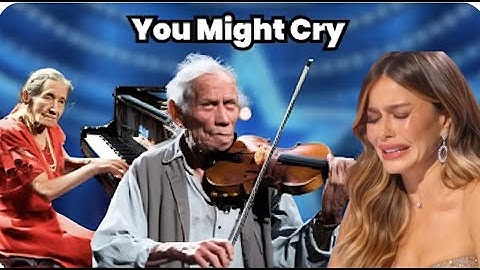 No One Could Stop Crying: Homeless 90-Year-Old Couple’s Duet Shakes the Stage (ai generated)