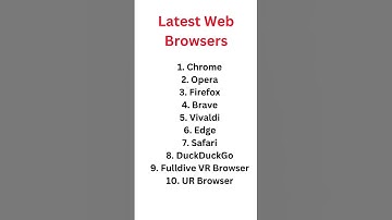 List of Web Browsers | #webbrowser #ict #ugcnetexam #computerknowledge #ssccgl
