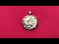 Alexander the great tetradrachm coin gold necklace