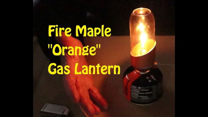 Fire Maple Orange Gas Lantern Outdoor Propane Isobutane Fuel Lights For  Camping Hiking Backpacking Romantic Ambiance Gas Lamp