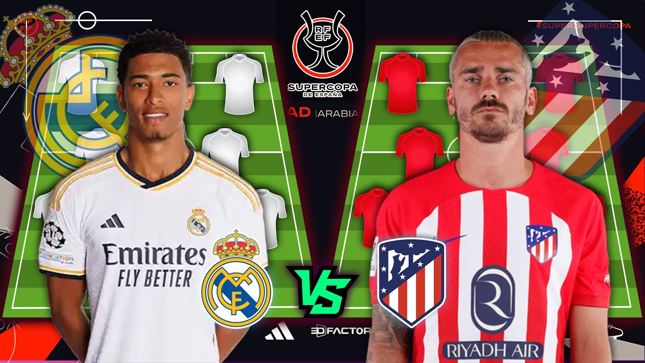 Real Madrid vs Atletico Madrid | Head to head Potential starting lineup ...