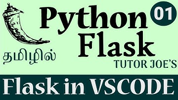 Run Flask Python in Visual Studio Code in Tamil | Complete Flask Tutorial | Part-1