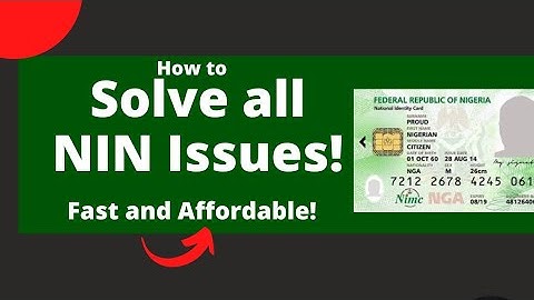 Solve all NIN Issues very fast and easily! // NIN in 2023