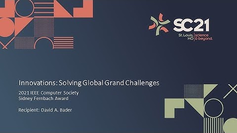 2021 IEEE Computer Society Sidney Fernbach Award: David Bader