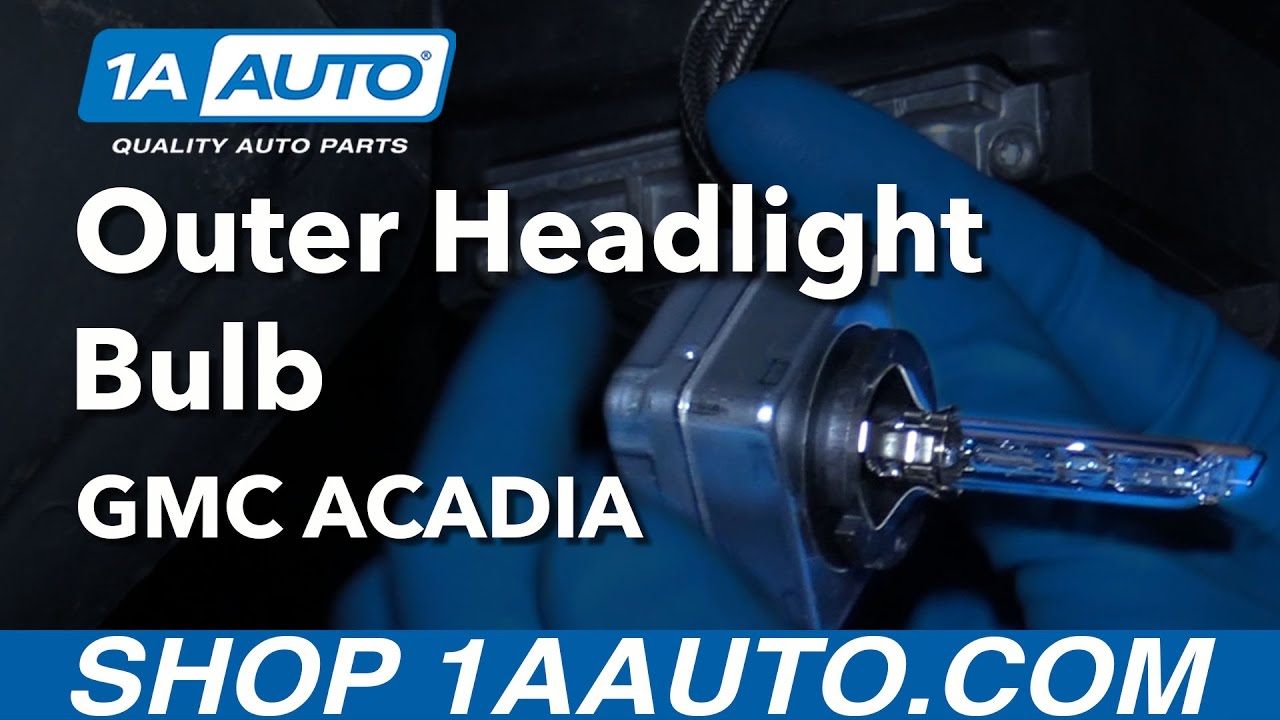 How to Replace HID Headlight Bulb 07-16 GMC Acadia - YouTube
