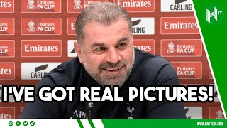 I'VE GOT REAL PICTURES MATE! Postecoglou's HILARIOUS exchange with reporter 😂
