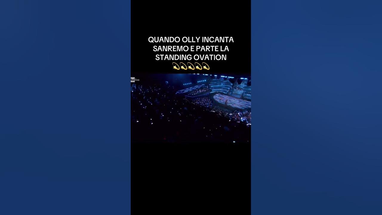 Standing ovation per Olly al Festival di Sanremo 2025 #sanremo #sanremo2025