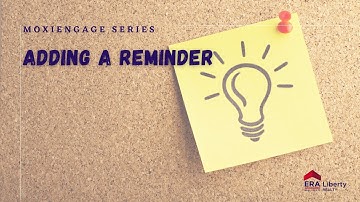 Adding a Reminder in MoxiEngage