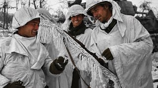 Battle of the Bulge / Civilians Give US Soldiers Sheets For Camouflage Battle of the Bulge / Civilians Give US Soldiers Sheets For Camouflage