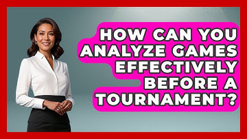 How Can You Analyze Games Effectively Before a Tournament? | The Chess Codex