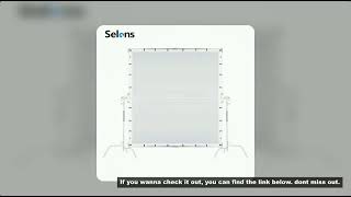 Selens Foldable 1.5/2/2.4M Soft Light Screen Flag Board Butterfly Frame for Video Crew,Film,Stage,Ad screenshot 2
