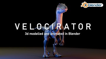 Velociraptor | Blender 2.8 3D model and animation Breakdown