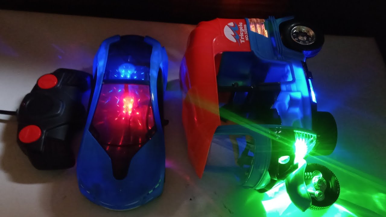unboxing best Tricycle auto raska and 3D Famous car and review - YouTube