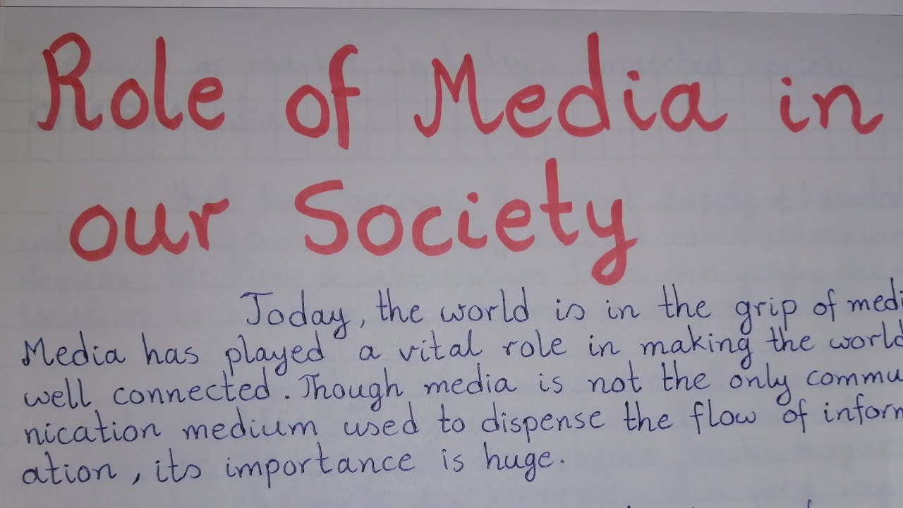 essay on role of media in india
