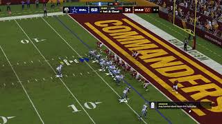 Madden 24 Dallas Cowboys VS Washington Commanders Game AI  Simulation #DallasCowboys #Commanders #AI