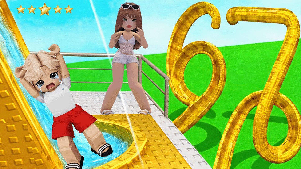 Construimos El Mejor PARQUE ACUÁTICO Con 5 Estrellas en Roblox