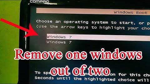How to Remove Dual Boot Menu in Win 7, 8, 10 || How To Remove Two Windows 7 Option on Startup