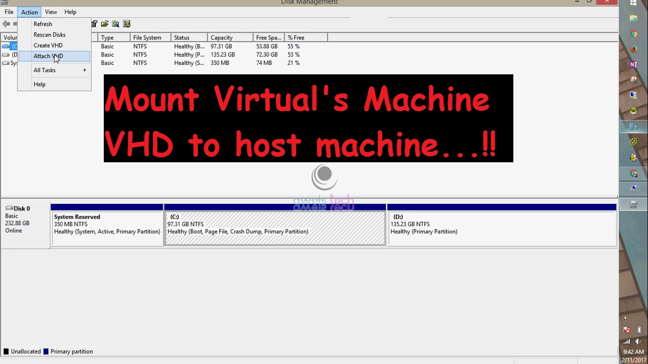 Mount Hyperv VM's vhd to Host Machine as Local Disk YouTube