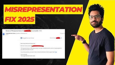 Fix Misrepresentation Google Merchant Center 2025 ( New Update)