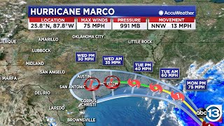 4 PM UPDATE: Marco becomes category 1 hurricane south of Lafayette