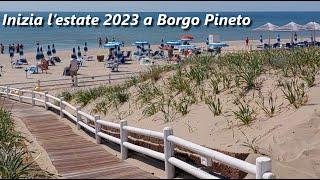 Inizia l'estate 2023  a Borgo Pineto (Castellaneta Marina, Taranto, Puglia, Italia, Mar Ionio)