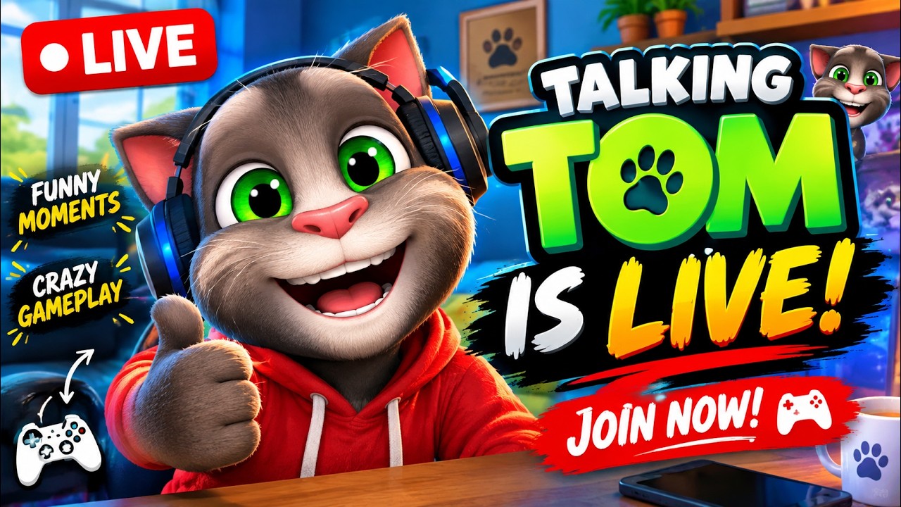 🔴 TALKING TOM LIVE 😱🔥 | Funny Moments & Crazy Gameplay | Join Now!
