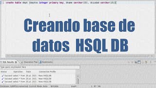 Creando Bases de Datos en Hsqldb