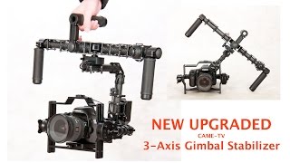 NEW Upgraded CAME-TV 7800 3-Axis Gimbal Model with Case + Gimbal Stand