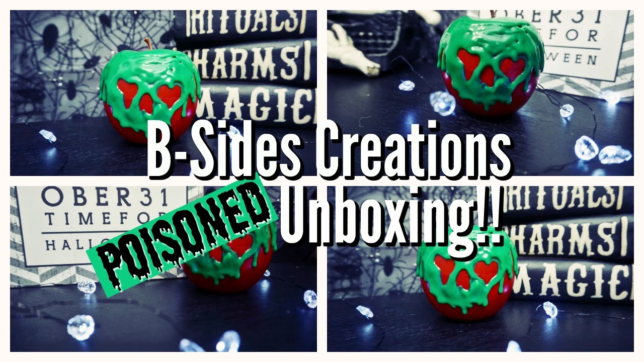 HALLOWEEN HAPPY// B-SIDES CREATIONS, POISONED UNBOXING!!